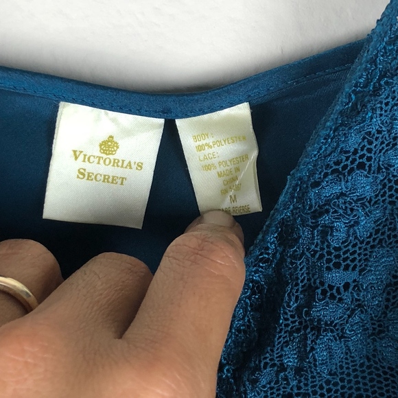 Victoria's Secret Teal Chemise - Picture 3 of 5